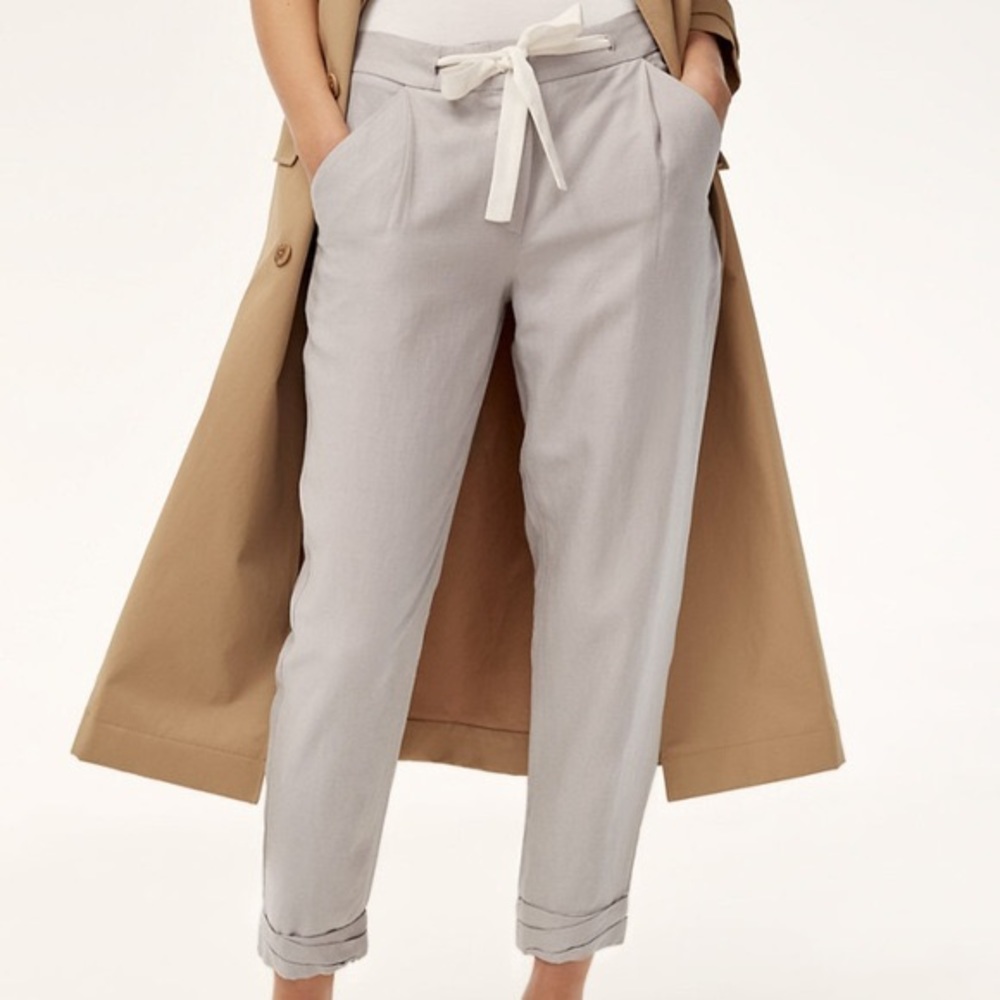 Aritzia Wilfred Linen Allant Pant